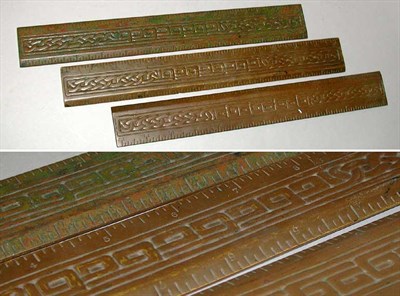 Lot 1295 - Set of Three Tiffany Studios Patinated-Bronze...