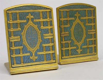 Lot 1248 - Pair of Tiffany Studios Enameled and...