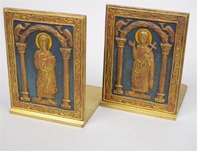 Lot 1228 - Pair of Tiffany Studios Gilt and...