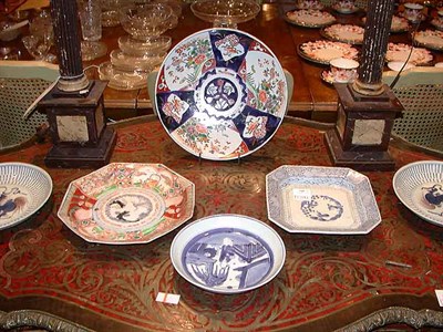 Lot 245 - Group of Six Chinese Porcelain Plates and Dishes