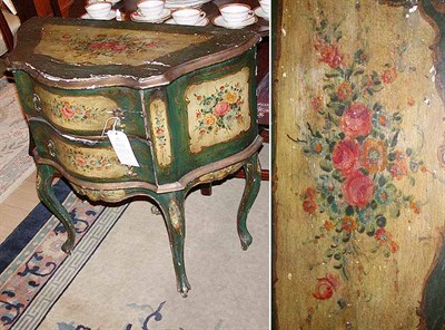 Lot 293 - Venetian Painted Side Cabinet