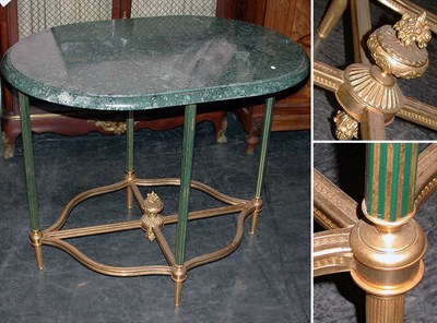 Lot 285 - Directoire Style Gilt-Bronze Side Table With...
