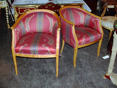 Lot 808 - Pair of Swedish Biedermeier Style Maple...