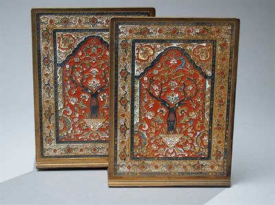 Lot 1269 - Pair of Tiffany Studios Enameled and...
