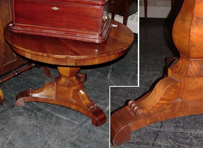 Lot 403 - Empire Style Mahogany Center Table