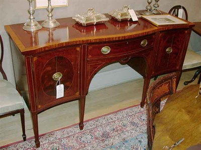 Lot 407 - George III Style Mahogany and Satinwood...