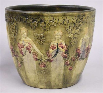 Lot 1131 - American Art Pottery Jardiniere The flaring...
