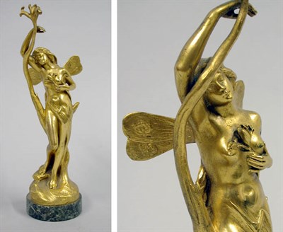 Lot 1161 - French Art Nouveau Gilt-Bronze Figure of a...