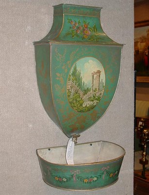 Lot 446 - Regency Style Tole Painted Lavabo