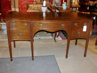 Lot 466 - George III Style Mahogany Serpentine Front...