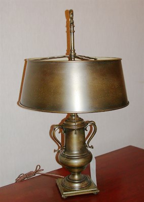 Lot 180A - Patinated-Metal Urn-Form Lamp