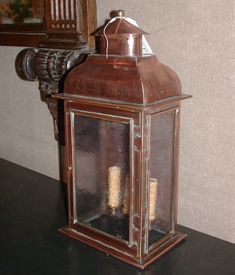 Lot 234A - Pair of Copper Lanterns