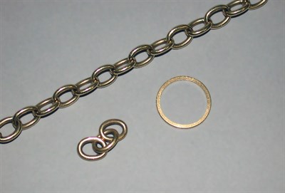 Lot 209 - Gold Bracelet and Wedding Band
