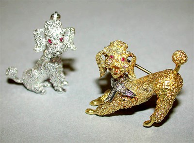 Lot 236 - Two Poodle Pins