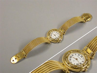Lot 522 - Lady's Gold and Diamond Wristwatch