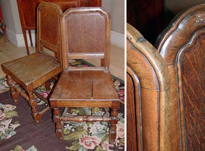 Lot 306 - Set of Six Victorian Oak Side Chairs