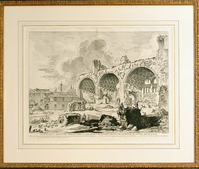 Lot 92 - Giovanni Battista Piranesi VEDUTA DEGLI AVANZI...
