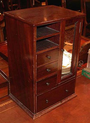 Lot 315 - Mahogany Miniature Cabinet with Mirrored Door