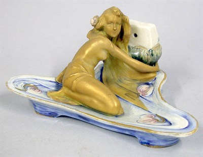 Lot 1096 - Ernst Wahliss Art Nouveau Porcelain Dish In...