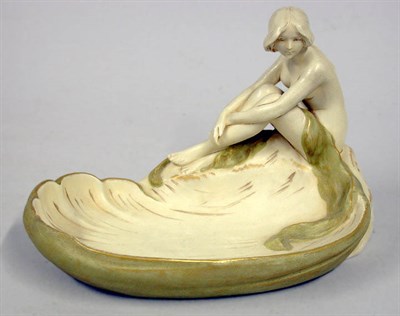 Lot 1097 - Royal Dux Art Nouveau Porcelain Dish In the...