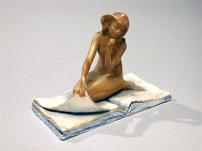 Lot 1112 - Art Nouveau Porcelain Figure Depicting a...