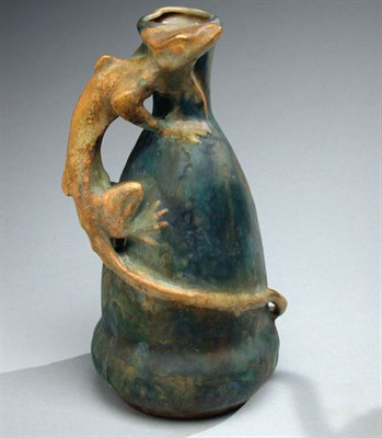 Lot 1098 - Amphora Art Nouveau Porcelain Vase Set with a...