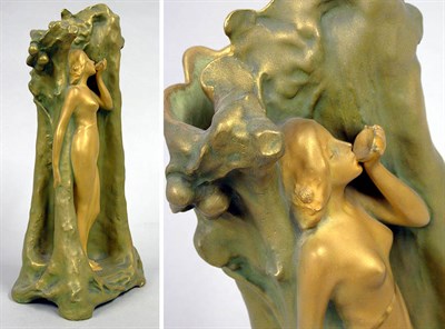 Lot 1085 - Ernst Wahliss Art Nouveau Porcelain Relief...