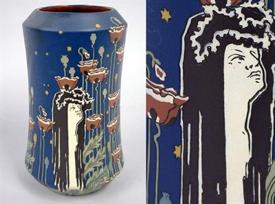 Lot 1088 - Mettlach Pottery Vase Designed by Paul Berthon...