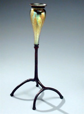 Lot 934 - Tiffany Studios Favrile Glass and Bronze...
