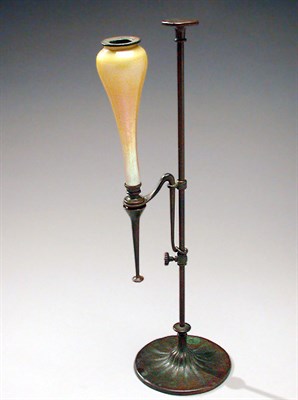 Lot 935 - Tiffany Studios Favrile Glass and Bronze...
