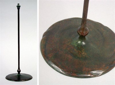 Lot 1274 - Tiffany Studios Bronze Candlestick Base...