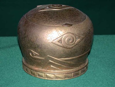 Lot 919 - Tiffany Studios Bronze Inkstand Of circular...