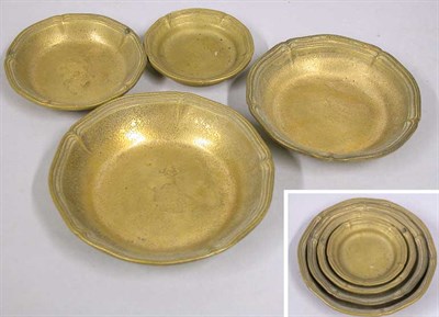 Lot 904 - Set of Four Tiffany Studios Gilt-Bronze...