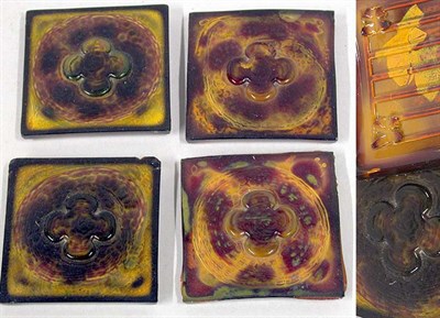 Lot 918 - Set of Four Tiffany Studios Favrile Glass...