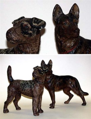 Lot 65 - Two American Cast Iron Dog-Form Doorstops