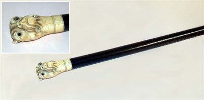 Lot 66 - Ivory Mounted Hardwood Cane