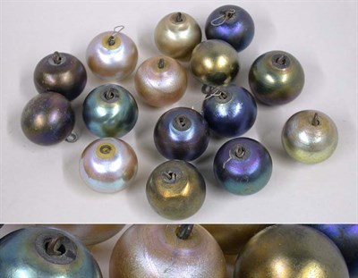 Lot 1255 - Group of Fifteen Tiffany Studios Favrile Glass...