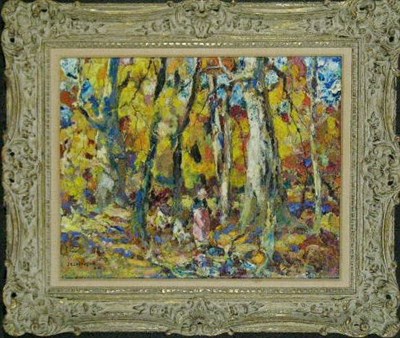 Lot 23 - John Edward Costigan 1888-1972 WOOD INTERIOR...