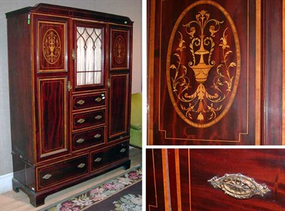Lot 302 - Edwardian Marquetry Inlaid Mahogany...