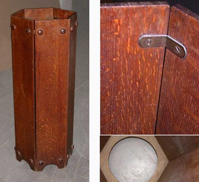Lot 1181 - Mission Style Oak Umbrella Stand
