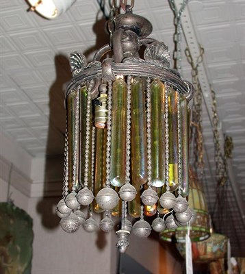 Lot 1278 - Tiffany Studios Favrile Glass and Bronze Three-...