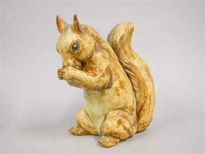 Lot 1005 - Weller Pottery Figure of a Squirrel Impressed...