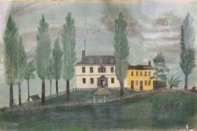 Lot 2 - American School 19th Century HOUSE ON A HILL...
