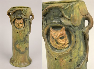 Lot 1003 - Weller Pottery Figure of a Tree Trunk...