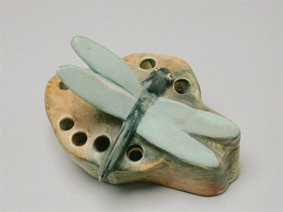 Lot 1027 - Weller Pottery Flower Frog Decorated with a...