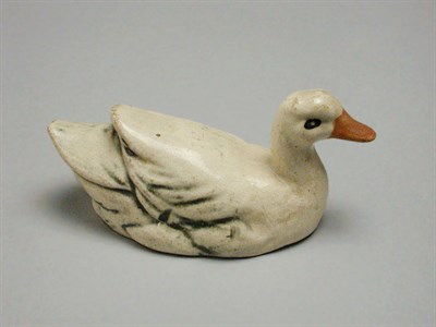Lot 1021 - Weller Pottery Figure of Duck Length 4 1/2...