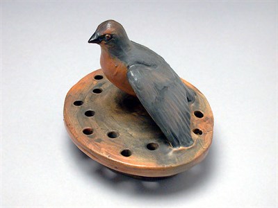 Lot 1028 - Weller Pottery Flower Frog Molded with a red...