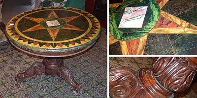Lot 534 - Victorian Faux Painted Mahogany Center Table