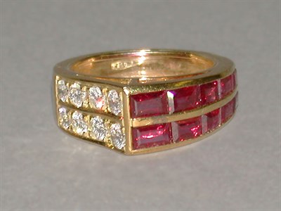 Lot 392 - Ruby and Diamond Ring