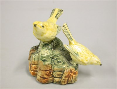 Lot 994 - Weller Pottery Flower Frog Molded with two...